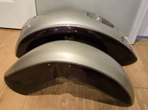 Used Kawasaki VN900 VN900DC OEM Front and Rear Fenders 35004-0062 35023-0114 - Imagen 1 de 24
