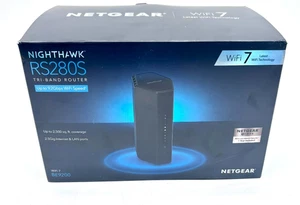 Netgear Nighthawk RS280S BE9200 Router Wi-Fi 7 Tri-Band - Nero - Usato - Foto 1 di 12
