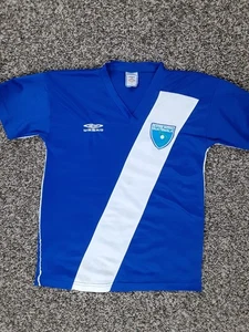 Vintage Umbro Guatemala National Soccer Team Blue Away Stitched Jersey Mens S - Picture 1 of 11