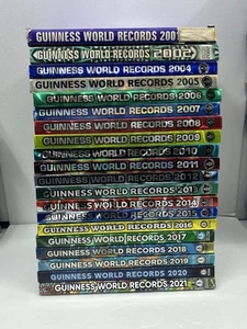 20x Guinness World Records Hardcover Bücher Restposten Konvolut 2001-2021 Sammlung - Bild 1 von 22