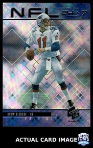 1999 Upper Deck HoloGrFX NFL 24/7 #N5 DRAW BLEDSOE New England Patriots quasi nuovo - Foto 1 di 4