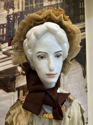 A rare antique hat. Europe, 1850-1870. - Image 1 of 4