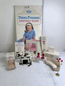 Lote de 8 muebles y habitación de fantasía ideal Petite Princess vintage años 60 en muy buen estado - Imagen 1 de 24