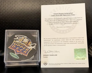 Samuel Bennett ROOKIE autographed upper Deck 25th anniversary Puck - Picture 1 of 5
