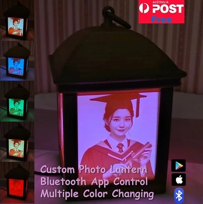 Linterna fotográfica regalo graduación personalizada 3D lámpara luz nocturna clase 2025 Foto 1 de 4