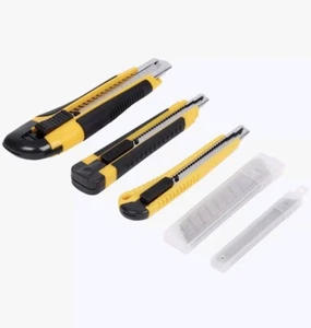 Cuttermesser Set 26 Teilig 18mm 9mm Ersatzklingen Paketmesser Teppichmesser - Bild 1 von 5