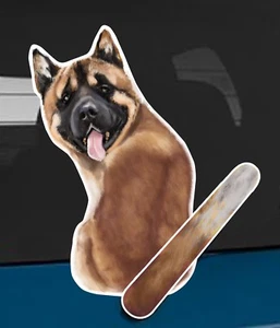 Akita Dog and Animal rear window wiper sticker - 10 inches tall - Picture 1 of 1