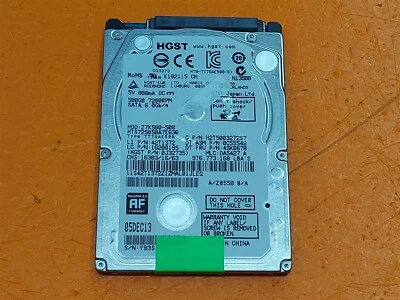 ⭐️⭐️⭐️⭐️⭐️ HDD Hard Drive SATA Laptop 2.5" HGST HTS725050A7E630 500GB - Image 1 of 2