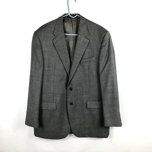 Men's Chaps Sport Coat Jacket Blazer 44L Long 100% Wool Heathered Gray Vented - Picture 1 of 10