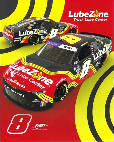 2023 JOSH BERRY “LUBE ZONE JR MOTORSPORTS" #8 NASCAR XFINITY SERIES POSTCARD Cover