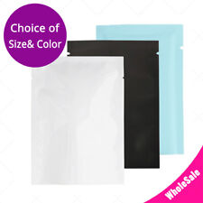 Variety of Colors&Sizes Double-Sided Foil Mylar Flat Open Top Bag w/Tear Notches