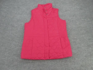 Izod Vest Womens Small Pink Puffer Jacket Snap Outdoors Sleeveless Ladies S - Picture 1 of 10