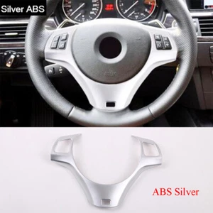 Silver ABS Steering Wheel Cover Trim Kit For BMW 3 Series E90 E92 E93 2005-2012 - Bild 1 von 9