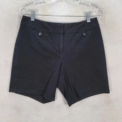 Style Co Womens Shorts Size 8P Black Stretch Mid Rise Classic Slim Preppy Chino - Image 1 of 4
