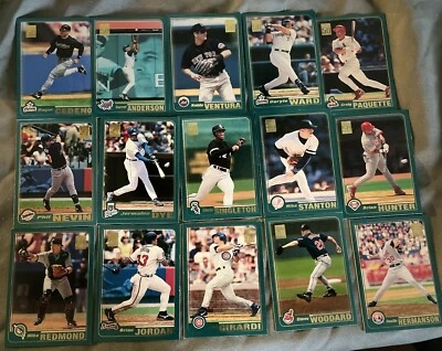2001 TOPPS BASEBALL SET CARDS 1-200 - YOU PICK - BUY 4 GET 2 FREE  (1B) - Image 1 of 4