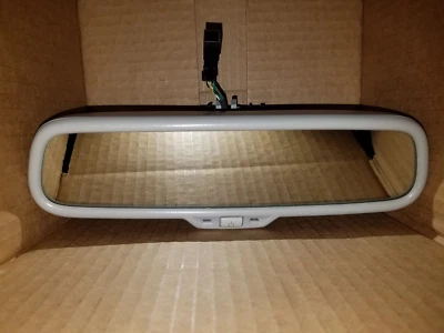 2005 TO 2008 AUDI A4 A6 QUATTRO RS4 S4 REAR VIEW DIMMING MIRROR COMPASS GRAY - Image 1 of 4