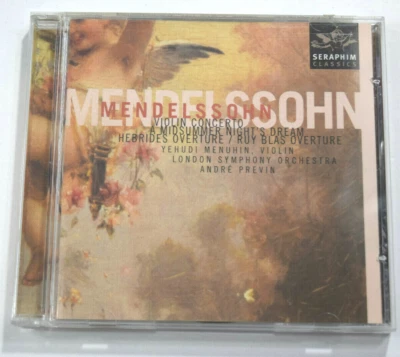 MENDELSSOHN Violin Concerto & Overtures Yehudi Menuhin Andre Previn NEW CD - Image 1 of 3