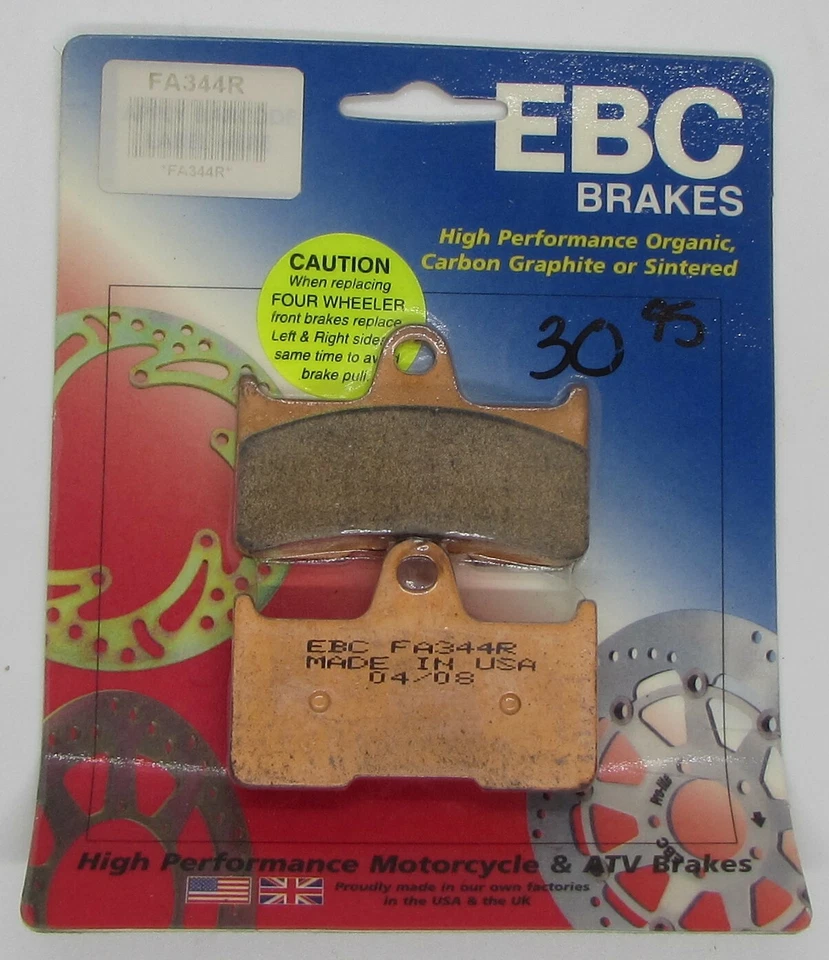 Pastillas de freno FA344R EBC para Yamaha YFM660 Grizzly 2002-2008 Foto 1 de 1