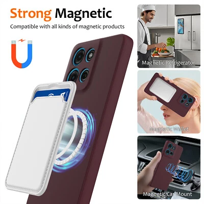 For Motorola Moto G Play (2025), Skin Touch Feel Liquid TPU Magnetic Cover Case - Image 1 of 4