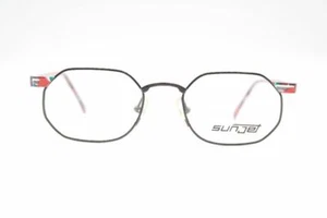 Vintage Sunjet Carrera 4314 Black Colourful Oval Glasses Frames NOS - Picture 1 of 6