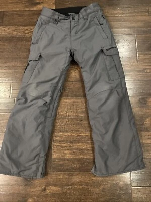 QUICKSILVER Grey Youth utility snow pants sz. L 14 - Image 1 of 4