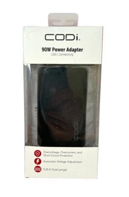 Codi 90W USB-C Laptop AC Power Adapter New Sealed - Image 1 of 2