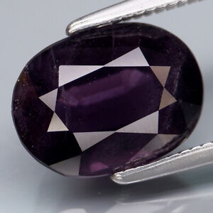 3.53Ct.Attractive Color! Natural BIG Midnight Purple Spinel Madagascar