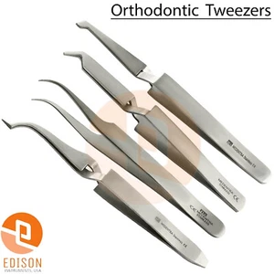 Dental Orthodontic Tweezers Buccal Tube Bracket Holder Reverse Action Forceps CE - Picture 1 of 5
