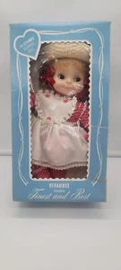 Vintage Effanbee 1960's Soft Body Toddler Stuffed Plush Doll Side Eye Rare Red - Picture 1 of 24
