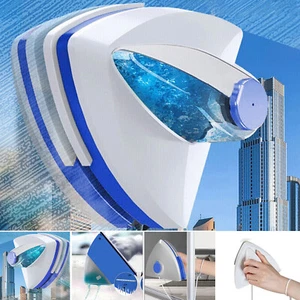 Magnetic Window Cleaner Double Side Glass Cleaning Brush Home Window Wiper Tool - Picture 1 of 13