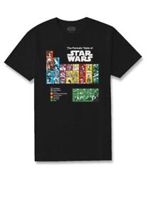 Star Wars Periodic Table Black T-shirt