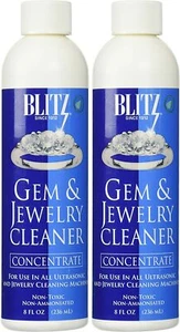 Limpiador de gemas y joyas Blitz 8 oz | 2 piezas | Seguro para oro, plata, diamantes - HECHO EN EE. UU. - Imagen 1 de 4