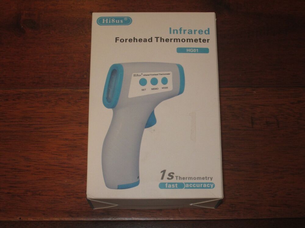 Hi8us Infrared Forehead Thermometer Non-Contact Gun with Fever Alarm Function 