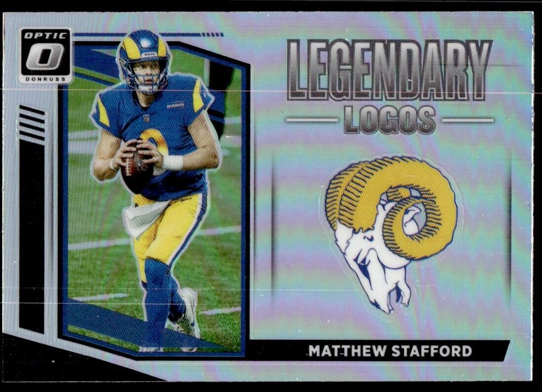 2021 Donruss Optic Legendary Logos Matthew Stafford Los Angeles Rams #LL-13