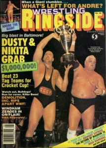 NIKITA KOLOFF/DUSTY RHODES Wrestling Ringside Magazine August 1987 BARRY WINDHAM - Picture 1 of 1