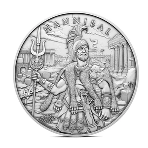 Ronda de plata Legendary Warriors: Hannibal (BU) de 1 oz - Imagen 1 de 2
