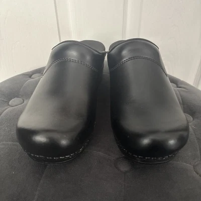 Sanita Clogs Sonja PU Women’s Size 39 Slip On Black Leather - Image 1 of 4