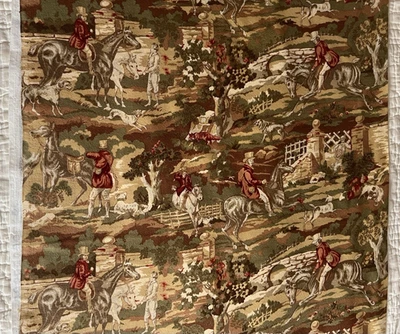 39" Northcott Silk The Fox Chase Collection F-2342 Ro Gregg Flannel Fabric 42" - Image 1 of 4