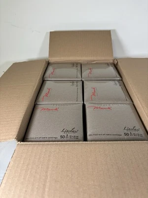 Mank Servietten aus Linclass-Airlaid BASIC 25x25cm Beige/Grau 12x50 (600 Stück) - Bild 1 von 4