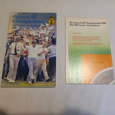 1984 signed British Open Golf Programme by winner-Seve Ballesteros - Image 1 of 3
