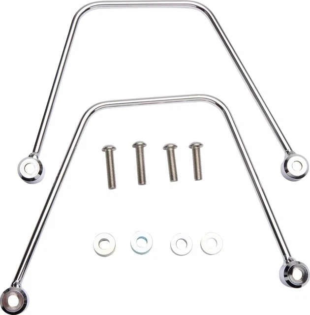 Cobra Saddlebag Supports Chrome #02-6468 fits Kawasaki Vulcan 900 Foto 1 de 1