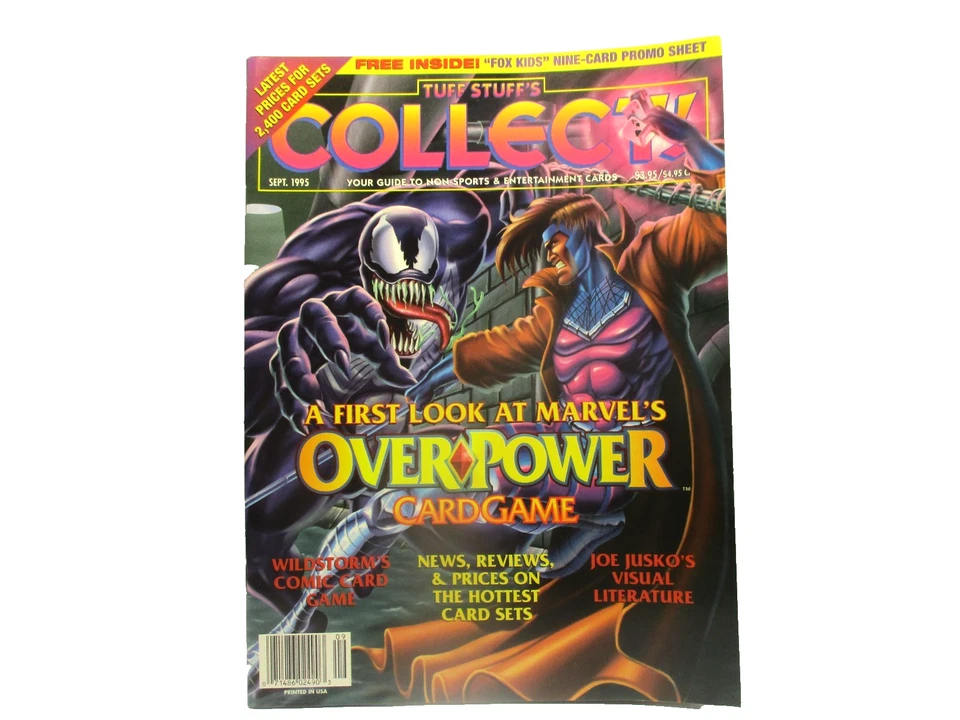 Sept. 1995  Tuff Stuff's Collect  Magazine  Sports Cards Over Power  Toys - Image 1 of 1