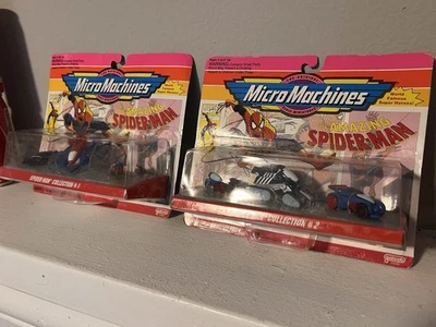 The Amazing Spider-Man Collection #1 & #2Micro Machines Marvel 1993 Galoob - New - Image 1 of 4