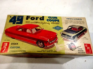AMT 49 Ford Club Coupe Original Box/Unbuilt/Complete/Decal & Instructions - Picture 1 of 7
