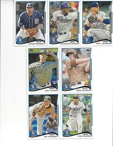 Juego completo del equipo de los Padres de San Diego 2014 Topps 30 Gyorko Maybin Colt Jace Peterson radiocontrol - Imagen 1 de 2