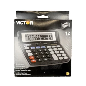 Victor 9700 12 Digits Large Tilt Display Tax Calculator - Picture 1 of 7
