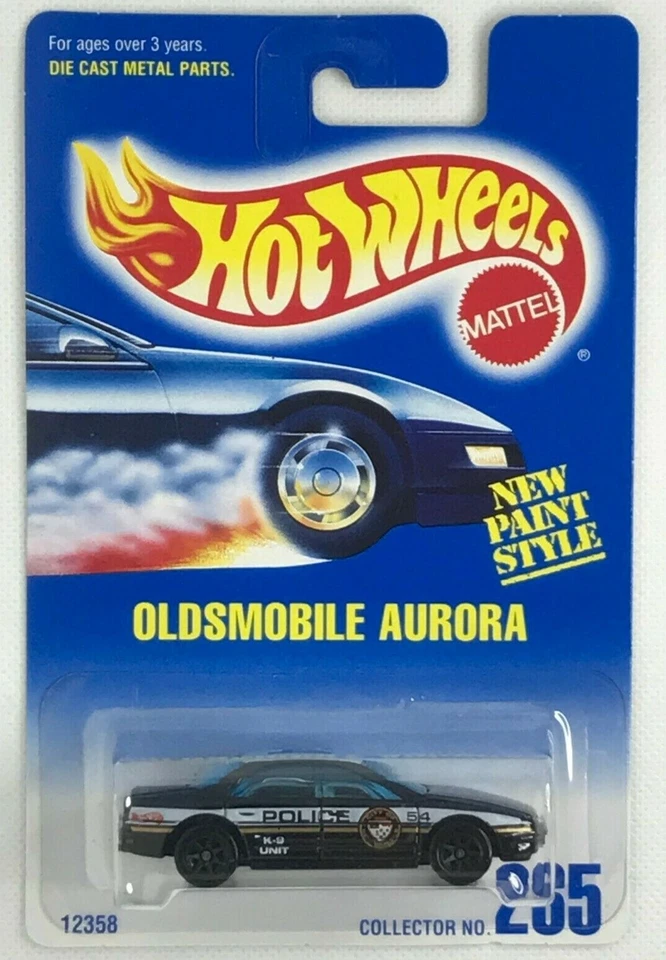Tarjeta azul Hot Wheels Main Line Oldsmobile Aurora 1996 7SP ruedas coleccionistas #265 Foto 1 de 2