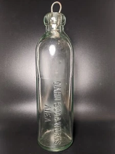#245 Oahu Soda Works 2-Line Hutchinson  Antique Soda Bottle | c. 1910 - Picture 1 of 9