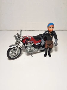 Vintage TootsieToy Diecast 1982 Honda Hawk Motorcycle With Rider - Picture 1 of 10