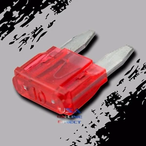 10A Mini Blade Style Fuses 32V Short Circuit Protection Fuse 100 Pack APM/ATM DC - Picture 1 of 2